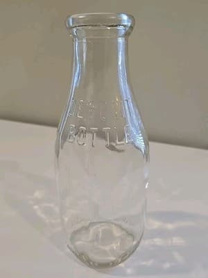 Deposit Bottle Quart Milk Bottle Embossed DEPOSIT BOTTLE In Several Places