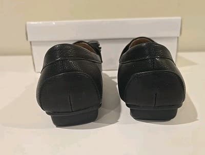 New Salon Studio Women's Slip On Shoes Size 9 M Black Wedge Bow - Thumbnail 6