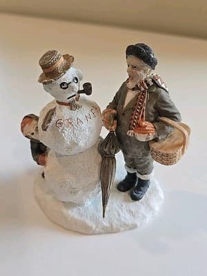 1999 Norman Rockwell - "Gramps Encounters Grmaps" Figurine - Dave Grossman