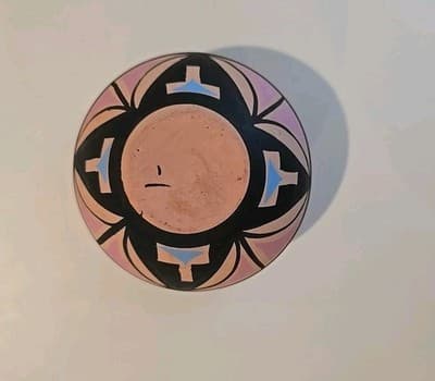 Native American Laguna Fine Line Hand Painted Pottery - Thumbnail 7