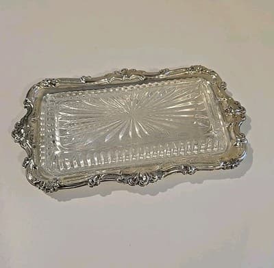 Davco Silver Plated Glass Covered Candy Dish Hong Kong - Thumbnail 2