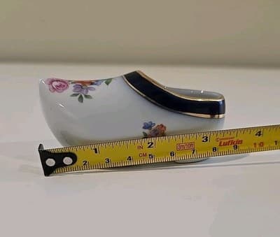 Germany Porzellanfabrik Martinroda Miniature Shoe Gold Gilt PM Crown Import - Thumbnail 7