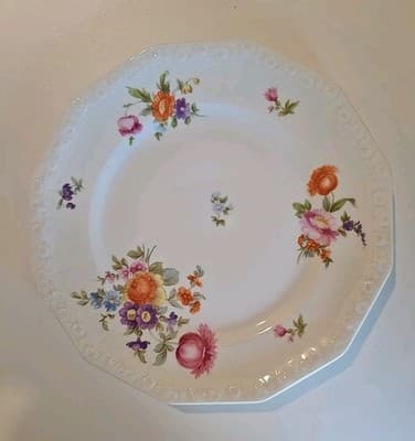 ROSENTHAL MARIA FLOWERS Bread & Butter Plate Germany 7 3/4" - Thumbnail 2