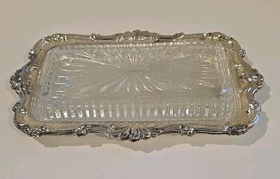 Davco Silver Plated Glass Covered Candy Dish Hong Kong - Thumbnail 7