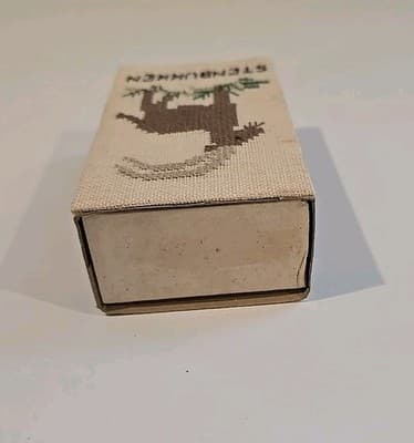 Vintage Tordenskjold by H.E. Gosch & Co Denmark Needlepoint Goat Matchbox - Thumbnail 5