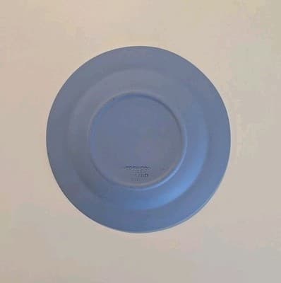 Blue Round Wedgwood Jasperware Shakespeare Dish Floral Detail, England - Thumbnail 2