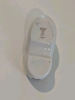 Germany Porzellanfabrik Martinroda Miniature Shoe Gold Gilt PM Crown Import - Thumbnail 9