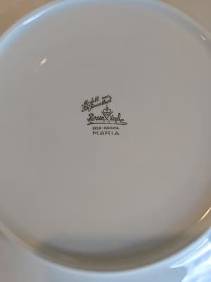 ROSENTHAL MARIA FLOWERS Bread & Butter Plate Germany 7 3/4" - Thumbnail 4