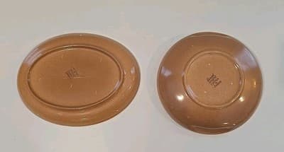 Vintage Russell Wright Iroquois Casual Tan Blue Dish Plates Bowls Cups 23pcs - Thumbnail 10