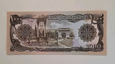 1979-1991 Afghanistan 1000 Afghanis Banknote Gem CU