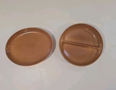 Vintage Russell Wright Iroquois Casual Tan Blue Dish Plates Bowls Cups 23pcs - Thumbnail 9