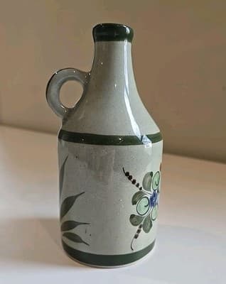Vintage Handmade & Painted Folk Art Ceramic Jug Figurine Signed MEXICO - Thumbnail 7