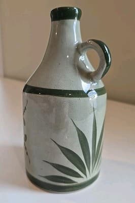 Vintage Handmade & Painted Folk Art Ceramic Jug Figurine Signed MEXICO - Thumbnail 5