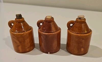 Mini 3" Vintage "Little Brown Jug" Set of 3 - Thumbnail 5