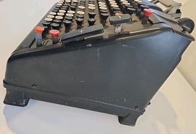 Vintage Monroe Mechanical Adding Machine – Early Office Calculator w/ Keys 1940s - Thumbnail 6