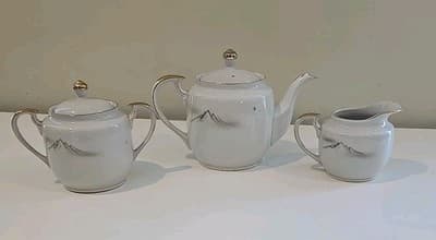 Lithophane Hayasi Kutani Fine Bone China Tea Cup And Saucer Hand Painted 21pcs - Thumbnail 10