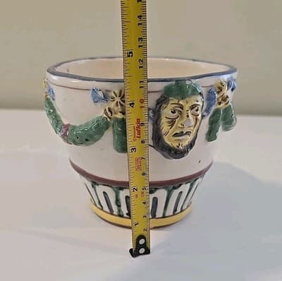 Vintage Art Pottery Planter from Pottery Company Florence Italy Majolica - Thumbnail 13