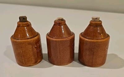 Mini 3" Vintage "Little Brown Jug" Set of 3 - Thumbnail 6