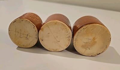 Mini 3" Vintage "Little Brown Jug" Set of 3 - Thumbnail 7