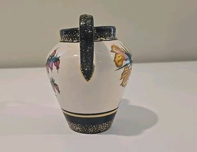 Small 4.5" Tall Henriot Quimper Double Handled Vase Signed - Thumbnail 5