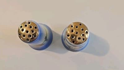 Sail Boats Salt & Pepper Shaker Set Japan Ceramic Scenic Blue Hand Painted Vtg - Thumbnail 9