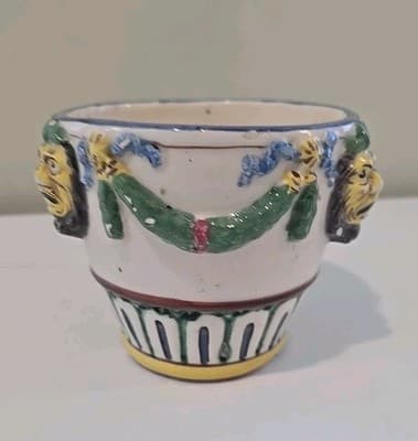 Vintage Art Pottery Planter from Pottery Company Florence Italy Majolica - Thumbnail 2