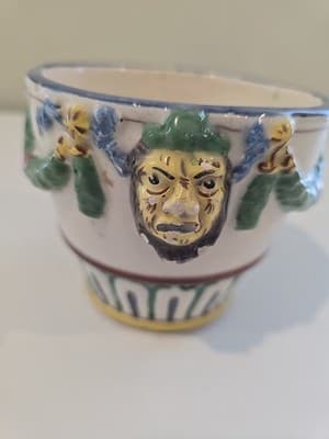 Vintage Art Pottery Planter from Pottery Company Florence Italy Majolica - Thumbnail 12