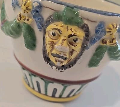 Vintage Art Pottery Planter from Pottery Company Florence Italy Majolica - Thumbnail 11