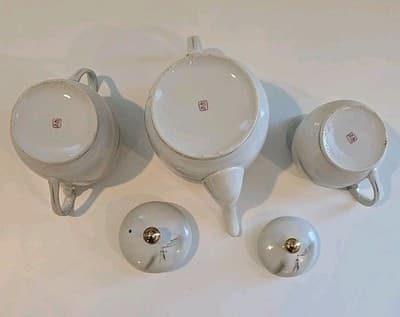 Lithophane Hayasi Kutani Fine Bone China Tea Cup And Saucer Hand Painted 21pcs - Thumbnail 12
