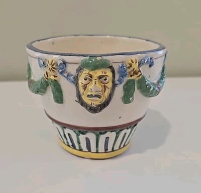 Vintage Art Pottery Planter from Pottery Company Florence Italy Majolica - Thumbnail 5