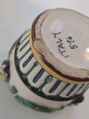 Vintage Art Pottery Planter from Pottery Company Florence Italy Majolica - Thumbnail 10
