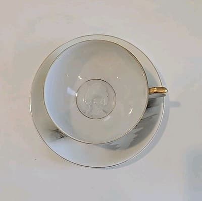 Lithophane Hayasi Kutani Fine Bone China Tea Cup And Saucer Hand Painted 21pcs - Thumbnail 6