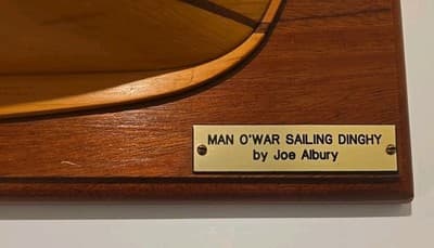 Wooden Joe Albury Man-O-War Sailing Dinghy Joe Albury Brothers MOW Cay - Thumbnail 5