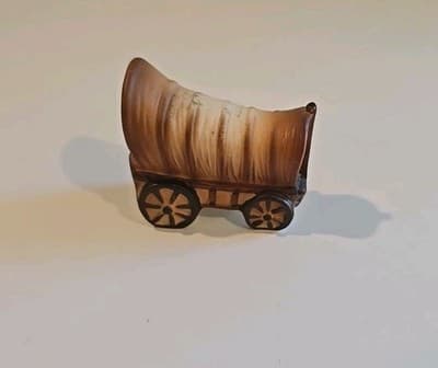 Conistoga Wagon, Miniature Porcelain, Vintage Japan - Thumbnail 5