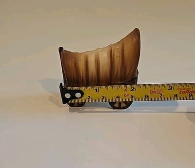 Conistoga Wagon, Miniature Porcelain, Vintage Japan - Thumbnail 2