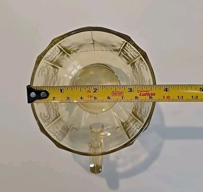 Vintage Depression Federal Glass Co. Madrid Amber Coffee/Tea Cup or Mug - Thumbnail 6