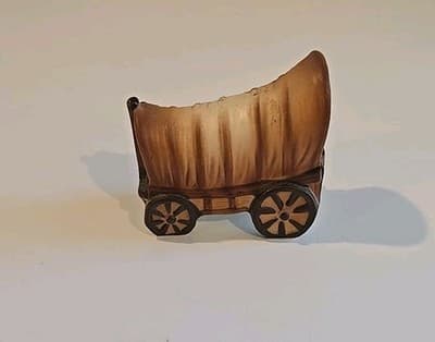 Conistoga Wagon, Miniature Porcelain, Vintage Japan - Thumbnail 3
