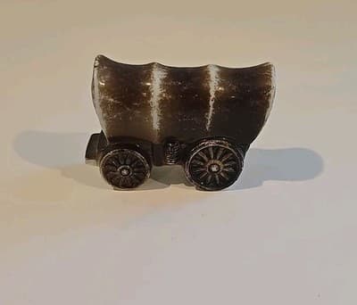 Conistoga Wagon, Miniature Porcelain, Vintage Japan