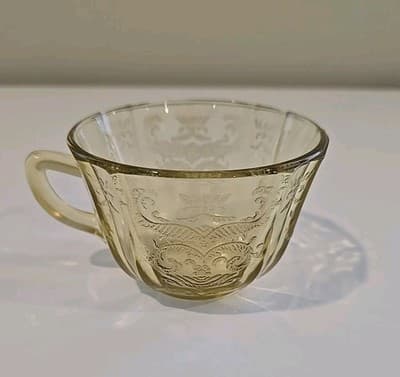 Vintage Depression Federal Glass Co. Madrid Amber Coffee/Tea Cup or Mug