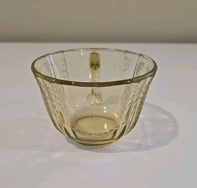 Vintage Depression Federal Glass Co. Madrid Amber Coffee/Tea Cup or Mug - Thumbnail 2