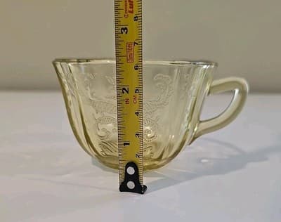 Vintage Depression Federal Glass Co. Madrid Amber Coffee/Tea Cup or Mug - Thumbnail 5
