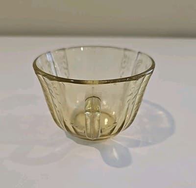 Vintage Depression Federal Glass Co. Madrid Amber Coffee/Tea Cup or Mug - Thumbnail 4