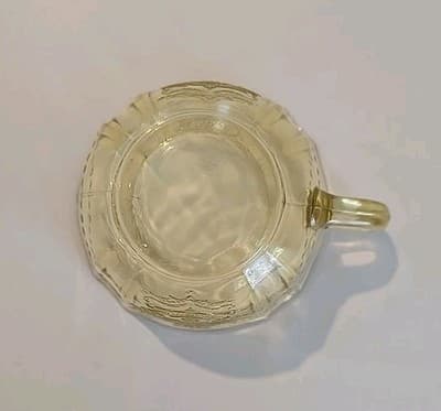 Vintage Depression Federal Glass Co. Madrid Amber Coffee/Tea Cup or Mug - Thumbnail 8