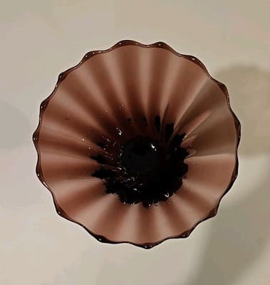 Amethyst Candle Holder Vase Circleware Handblown Art Glass 11" - Thumbnail 6