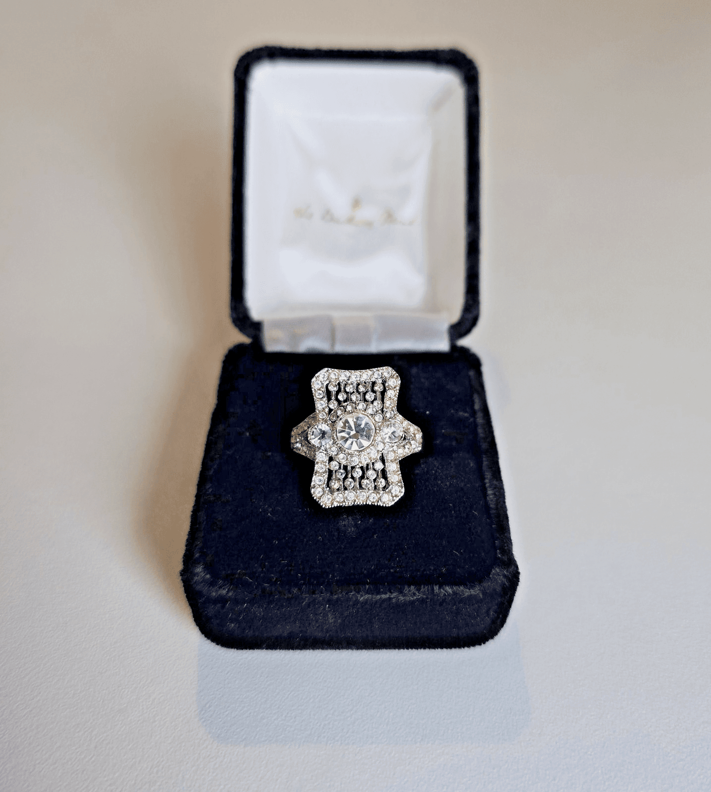 Victorian Art Deco 2.88CT Lab-Created Round Cut Diamonds Two-Tone Ring Sz 7 - Thumbnail 3