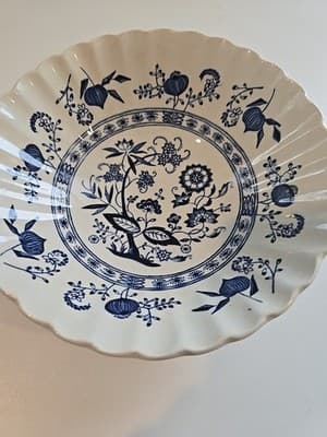 J. G. Meakin Blue Nordic Blue Onion England Cereal Bowl 6 1/2” - Thumbnail 2