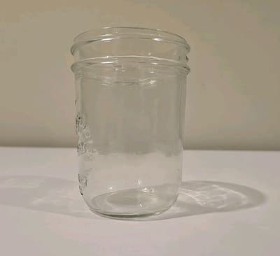 Kerr Glass 8oz Jelly Jar - "Self Sealing" Wide Mouth Mason - Thumbnail 3