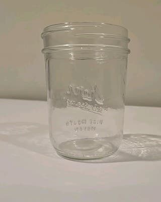 Kerr Glass 8oz Jelly Jar - "Self Sealing" Wide Mouth Mason - Thumbnail 6