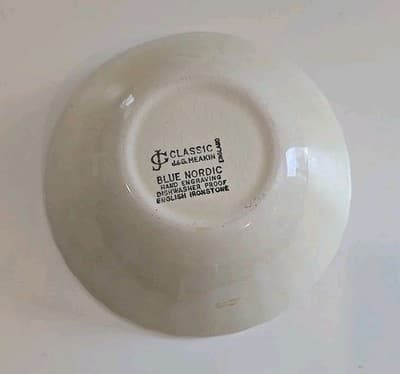 J. G. Meakin Blue Nordic Blue Onion England Cereal Bowl 6 1/2” - Thumbnail 3