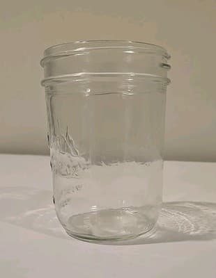Kerr Glass 8oz Jelly Jar - "Self Sealing" Wide Mouth Mason - Thumbnail 5